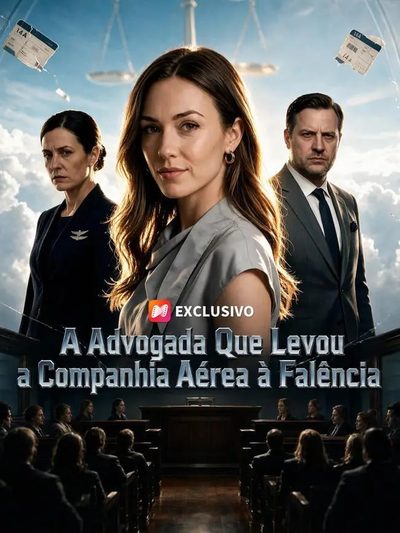 Capa da miniss&eacute;rie A Advogada que Levou a Companhia Aérea à Falência