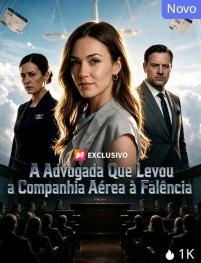 Capa da miniss&eacute;rie A Advogada que Levou a Companhia Aérea à Falência