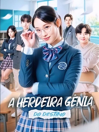 Capa da minisserie A Herdeira Gênia do Destino dublado