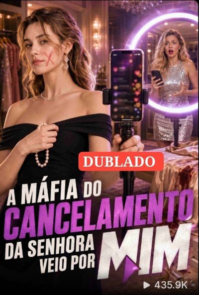Capa da miniss&eacute;rie A Máfia do Cancelamento da Senhora Veio por Mim