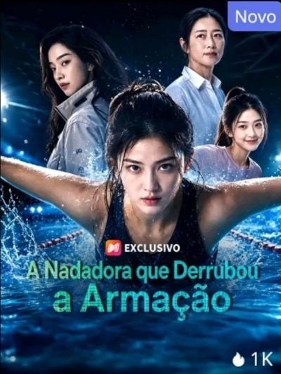 Capa da miniss&eacute;rie A Nadadora que Derrubou a Armação