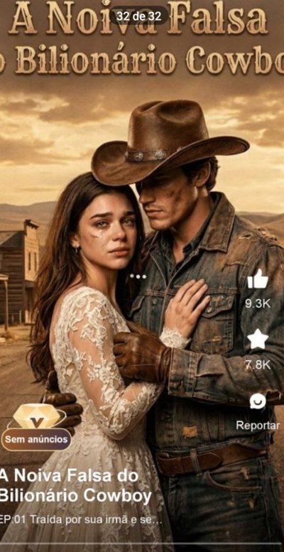 Capa da miniss&eacute;rie A Noiva Falsa do Bilionário Cowboy