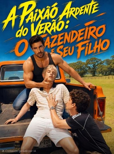 Capa da miniss&eacute;rie A Paixão Ardente do Verão: o Fazendeiro e Seu Filho Bl