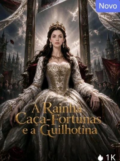 Capa da miniss&eacute;rie A Rainha Caça-fortunas e a Guilhotina