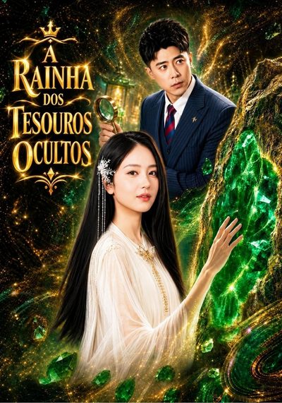 Capa da miniss&eacute;rie A Rainha dos Tesouros Ocultos