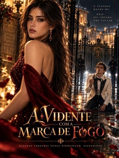 Capa da miniss&eacute;rie A Vidente com a Marca de Fogo