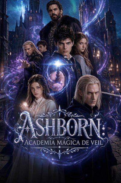 Capa da miniss&eacute;rie Ashborn: Academia Mágica de Veil