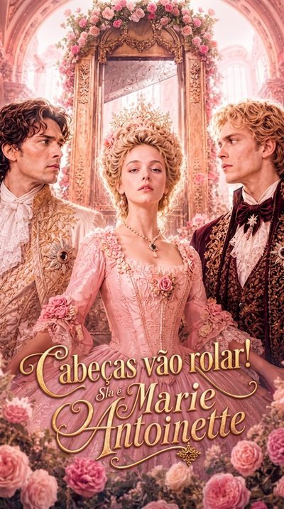 Capa da miniss&eacute;rie Cabeças Vão Rolar! Ela É Maria Antonieta