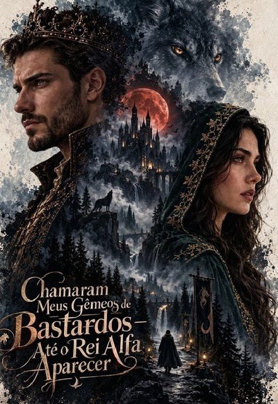 Capa da miniss&eacute;rie Chamaram Meus Gêmeos de Bastardos Até o Rei Alfa Aparecer
