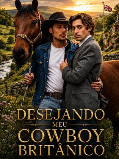 Capa da minisserie Desejando Meu Cowboy Britânico