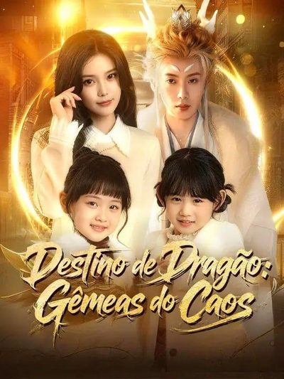 Capa da minisserie Destino do Dragão: Gêmeas do Caos o Caminho do Rei Dragão: Gêmeos à Solta na Cidade!