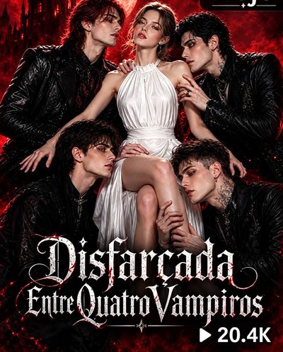 Capa da miniss&eacute;rie Disfarçada Entre Quatro Vampiros -
