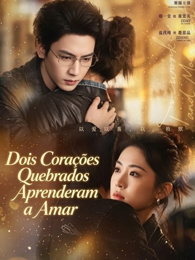 Capa da minisserie Dois Corações Quebrados Aprenderam a Amar Fogos e Luar
