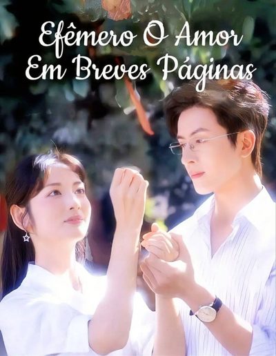 Capa da minisserie Efêmero o Amor em Breves Páginas Curto Romance de Papel Termina Vazio