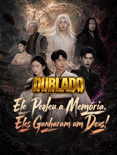 Capa da miniss&eacute;rie Ele Perdeu a Memória Eles Ganharam Um Deus dublado