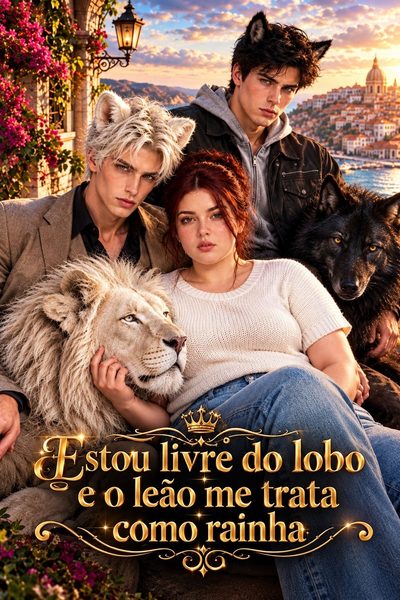 Capa da miniss&eacute;rie Estou Livre do Lobo e o Leão Me Trata Como Rainha