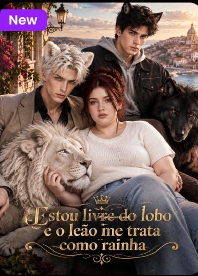 Capa da miniss&eacute;rie Estou Livre do Lobo e o Leão Me Trata Como Rainha