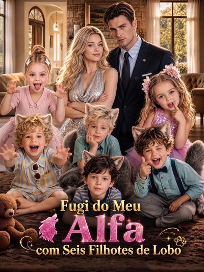 Capa da miniss&eacute;rie Fugi do Meu Alfa com Seis Filhotes de Lobo