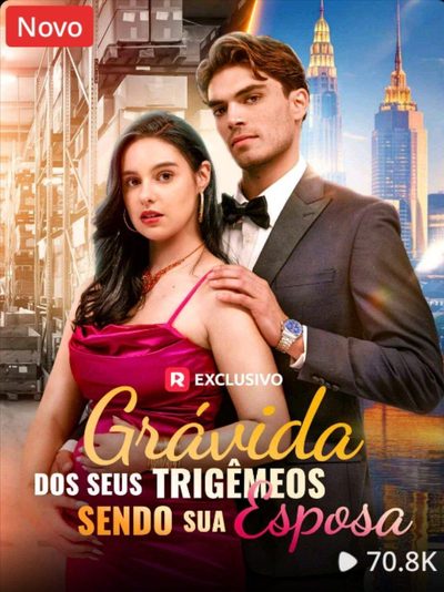 Capa da miniss&eacute;rie Grávida dos Seus Trigêmeos Sendo Sua Esposa