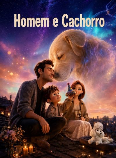 Capa da miniss&eacute;rie Homem e Cachorro