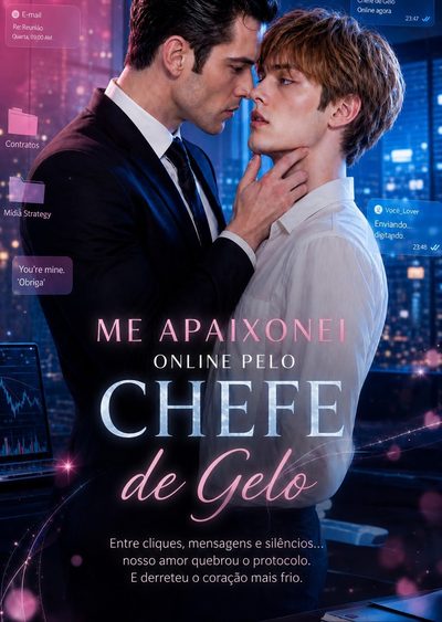 Capa da miniss&eacute;rie Me Apaixonei Online Pelo Chefe de Gelo Lgbt