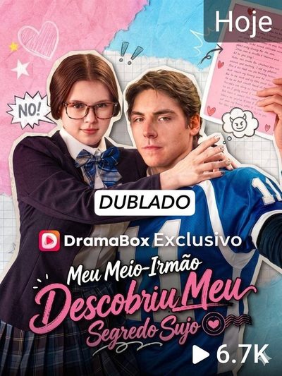 Capa da minisserie Meu Meio-irmão Descobriu Meu Segredo Sujo (dublado) dublado