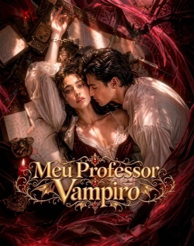 Capa da miniss&eacute;rie Meu Professor Vampiro (prévia)