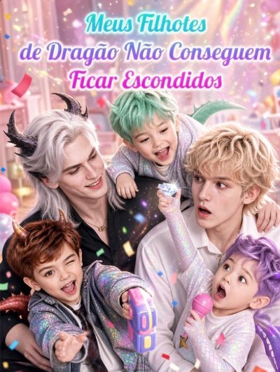 Capa da miniss&eacute;rie Meus Filhotes de Dragão Não Conseguem Ficar Escondidos Bl