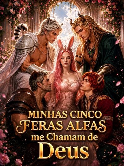 Capa da minisserie Minhas Cinco Feras Alfas Me Chamam de Deus dublado
