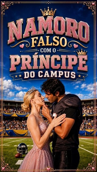 Capa da miniss&eacute;rie Namoro Falso com o Príncipe do Campus