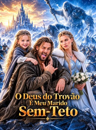 Capa da miniss&eacute;rie O Deus do Trovão É Meu Marido Sem-teto