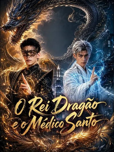 Capa da miniss&eacute;rie O Rei Dragão e o Médico Santo -
