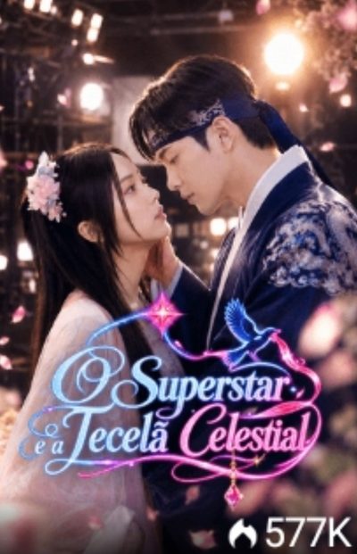 Capa da miniss&eacute;rie O Superstar e a Tecelã Celestial