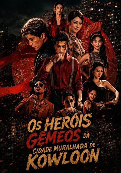 Capa da miniss&eacute;rie Os Heróis Gêmeos da Cidade Muralhada de Kowloon