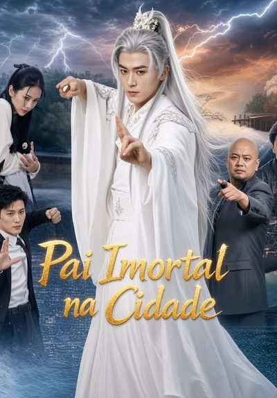 Capa da miniss&eacute;rie Pai Imortal na Cidade