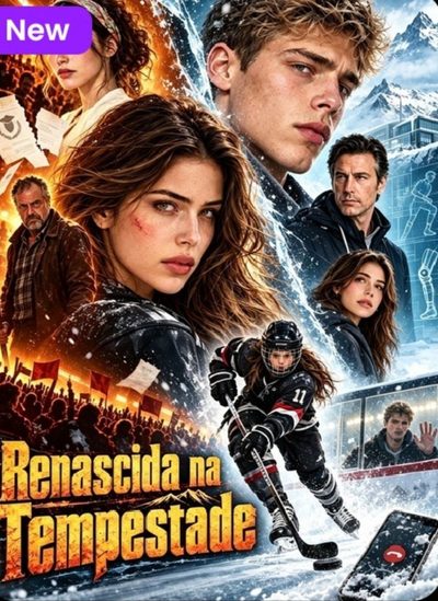 Capa da miniss&eacute;rie Renascida na Tempestade