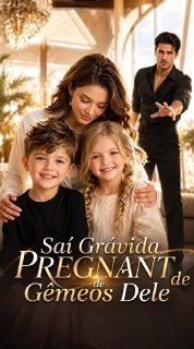 Capa da minisserie Saí Grávida de Gêmeos Dele