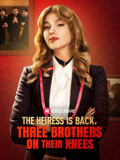 Capa da minisserie The Heiress Is Back, Three Brothers On Their Knees a Herdeira Está de Volta, Três Irmãos de Joelhos