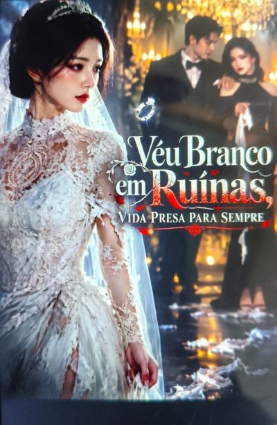 Capa da miniss&eacute;rie Véu Branco em Ruínas,vida Presa para Sempre