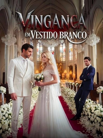 Capa da minisserie Vingança em Vestido Branco Curta